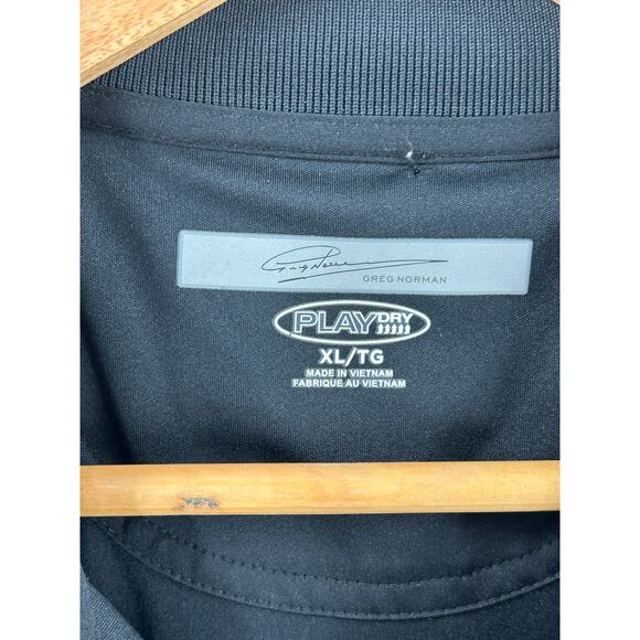 Greg Norman Golf Shirt PLAY DRY Collection Classic Blue & Black Golf Polo – XL - Picture 3 of 7